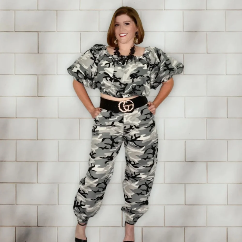 GREY CAMO PANTS - Picture 7 of 8